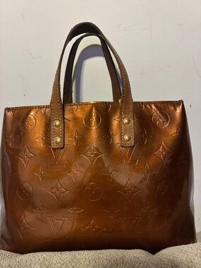 Louis Vuitton Metallic Copper Monogram Vernis Tote